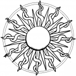 Mandala with Sun