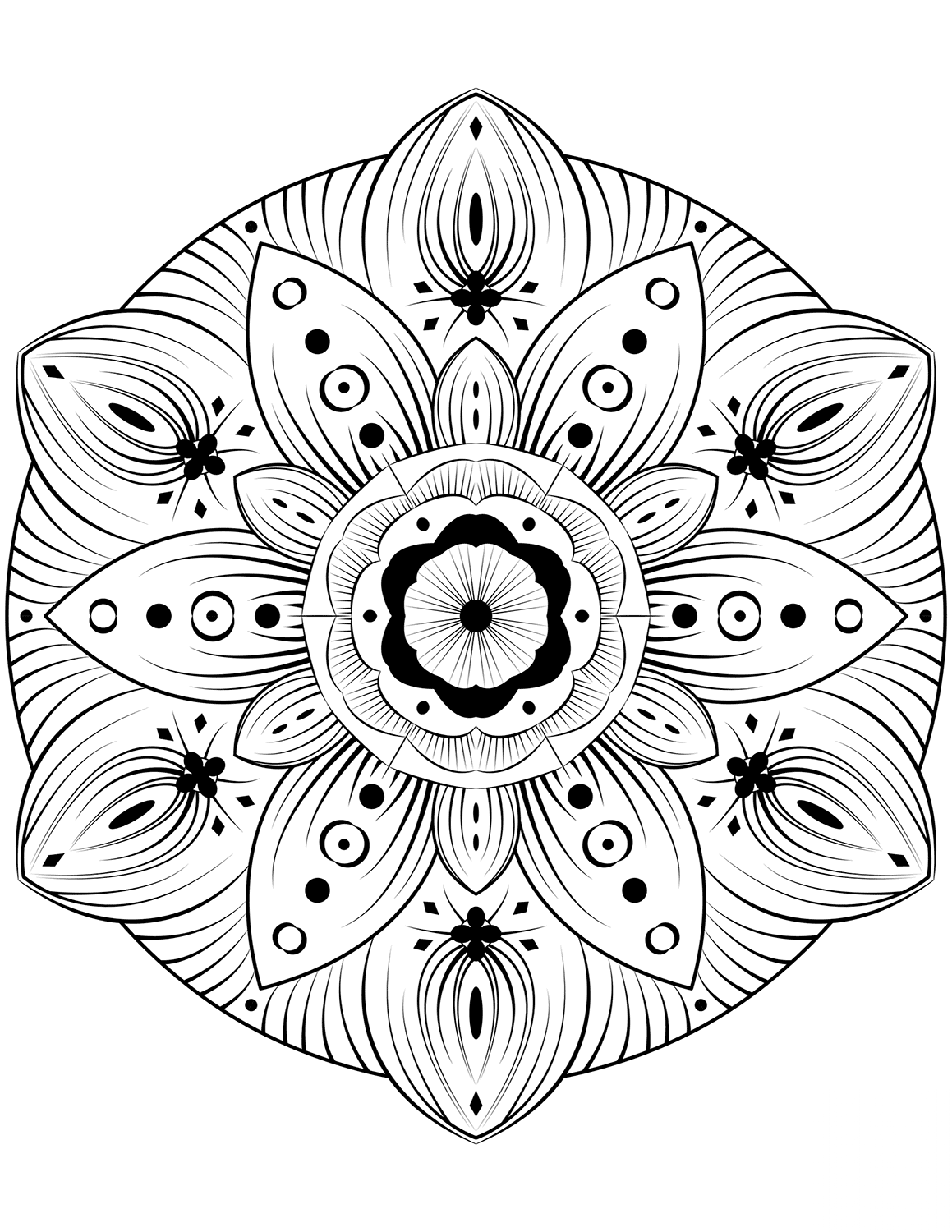 kolorowanka Abstract mandalas