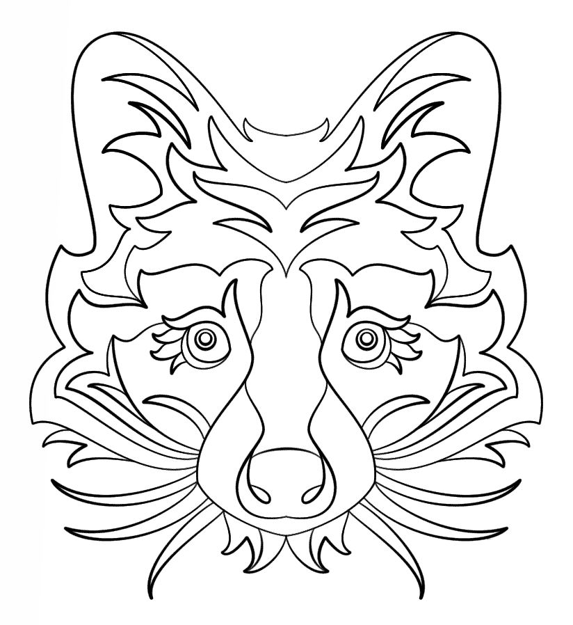Abstract Raccoon