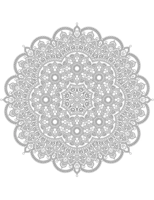 kolorowanka Advanced mandalas