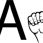 Znak języka ASL - Litera A