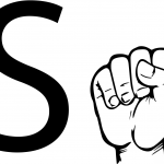 Znak języka ASL - Litera S
