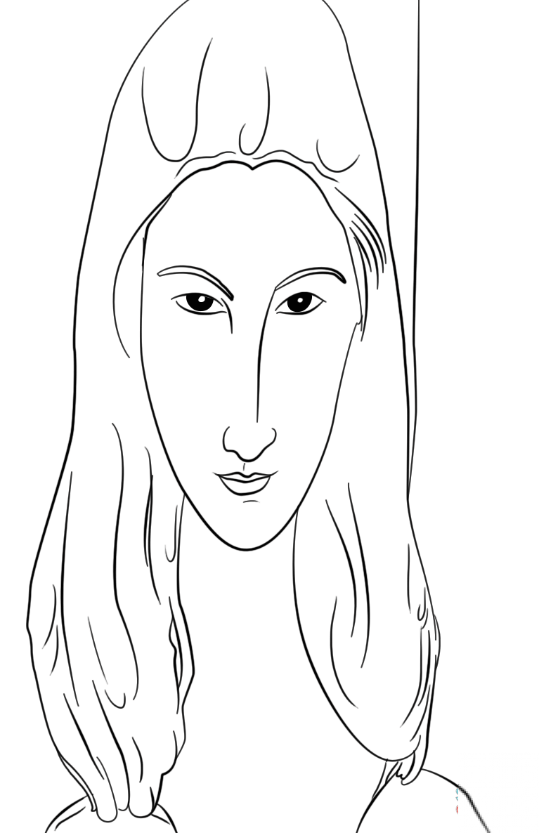 kolorowanka Amedeo Modigliani