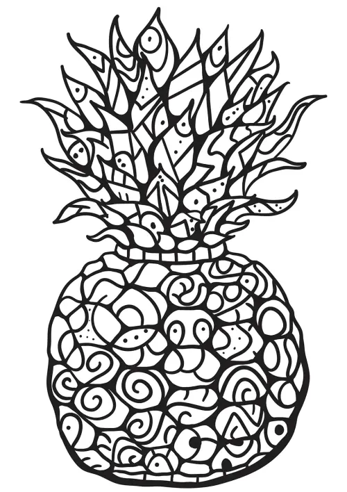 kolorowanka Ananas