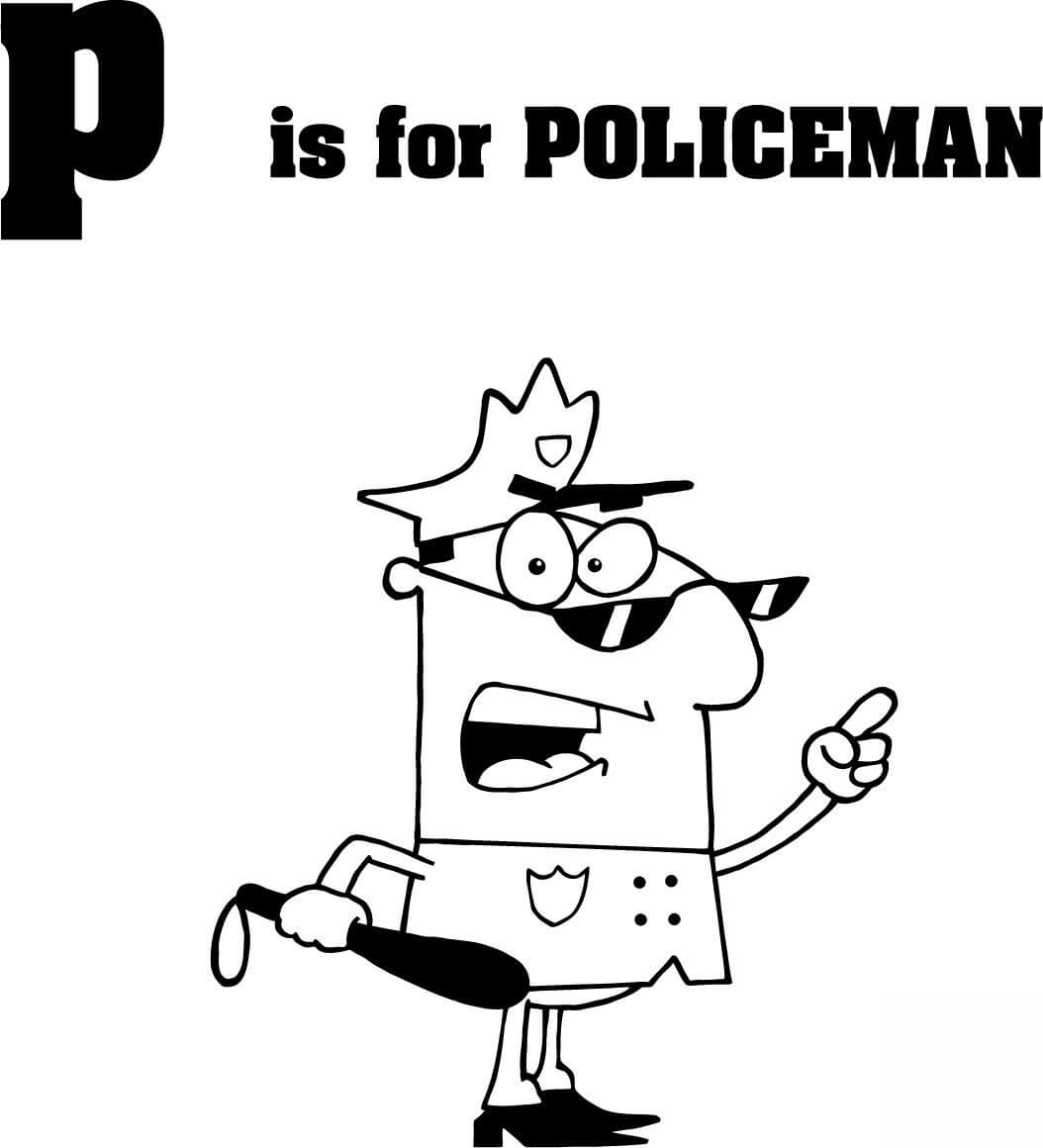 Litera P jak policjant