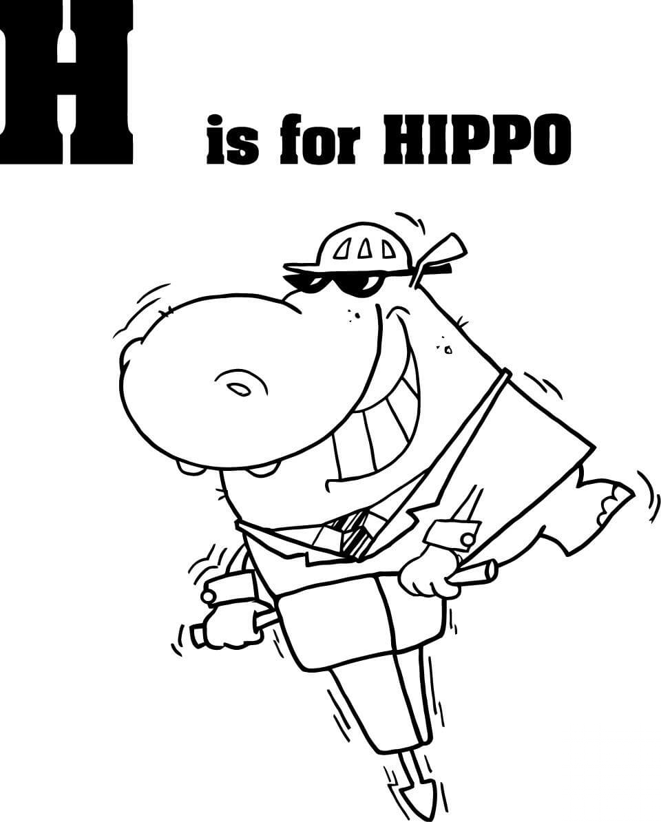 Litera H jak hipopotam