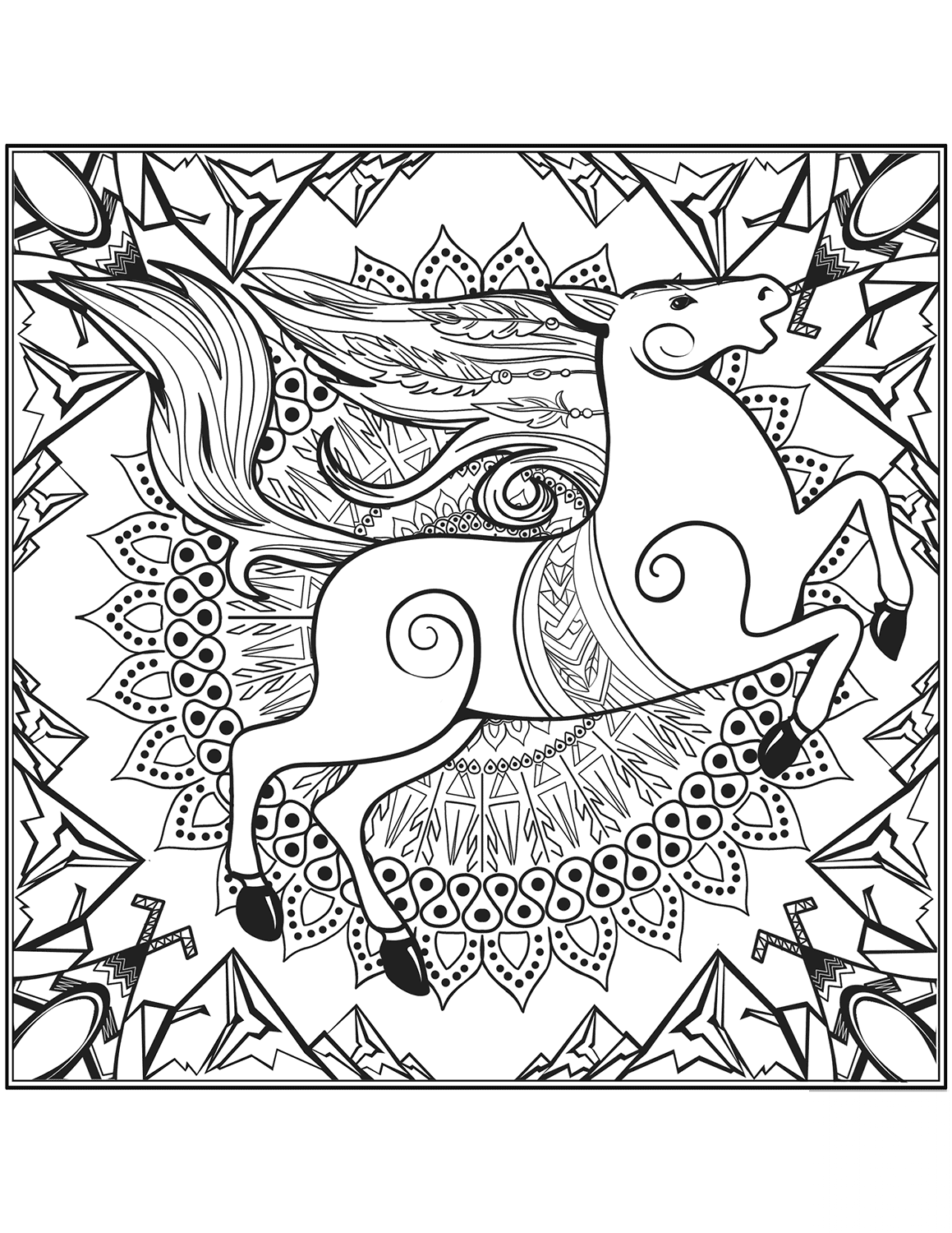 Horse Mandala