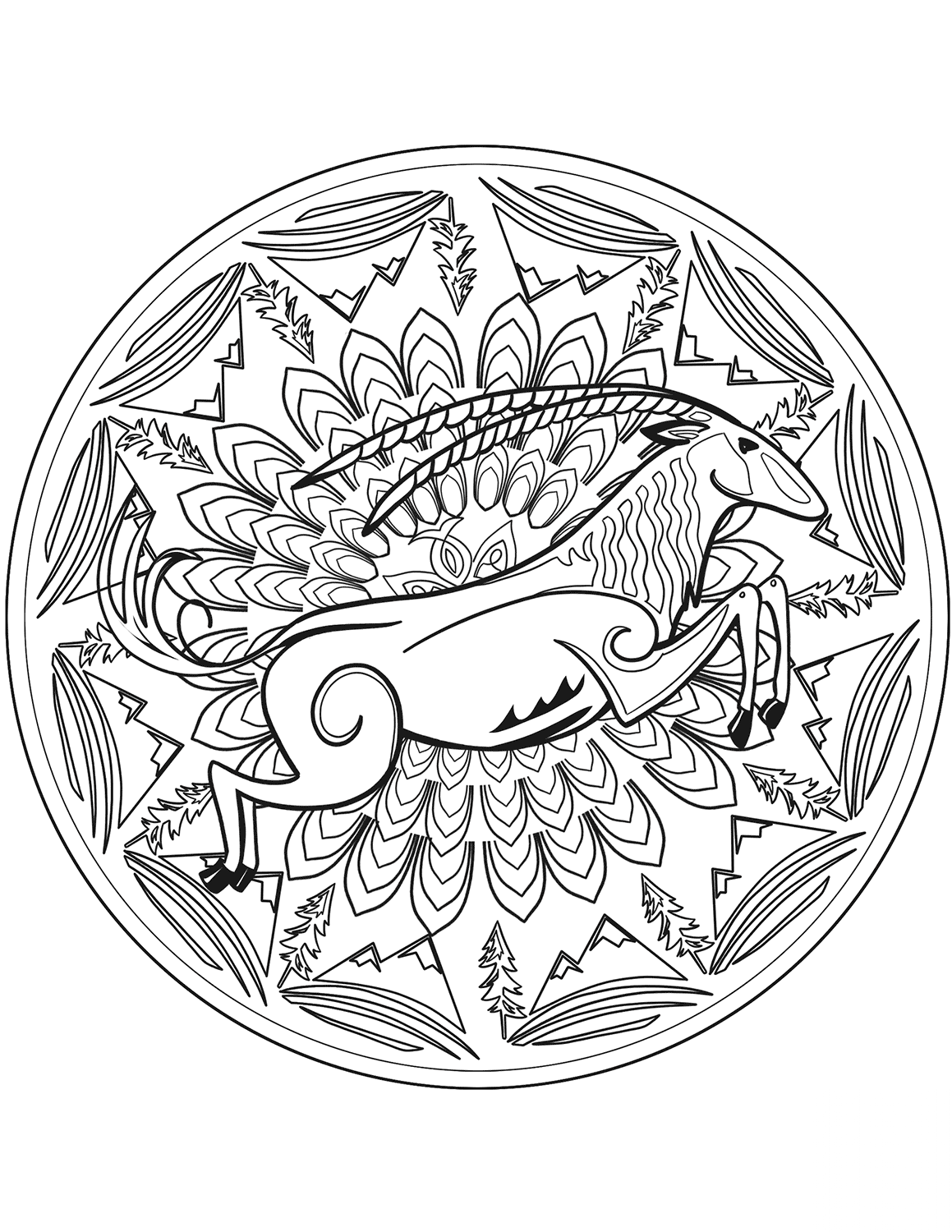 kolorowanka Animal mandalas