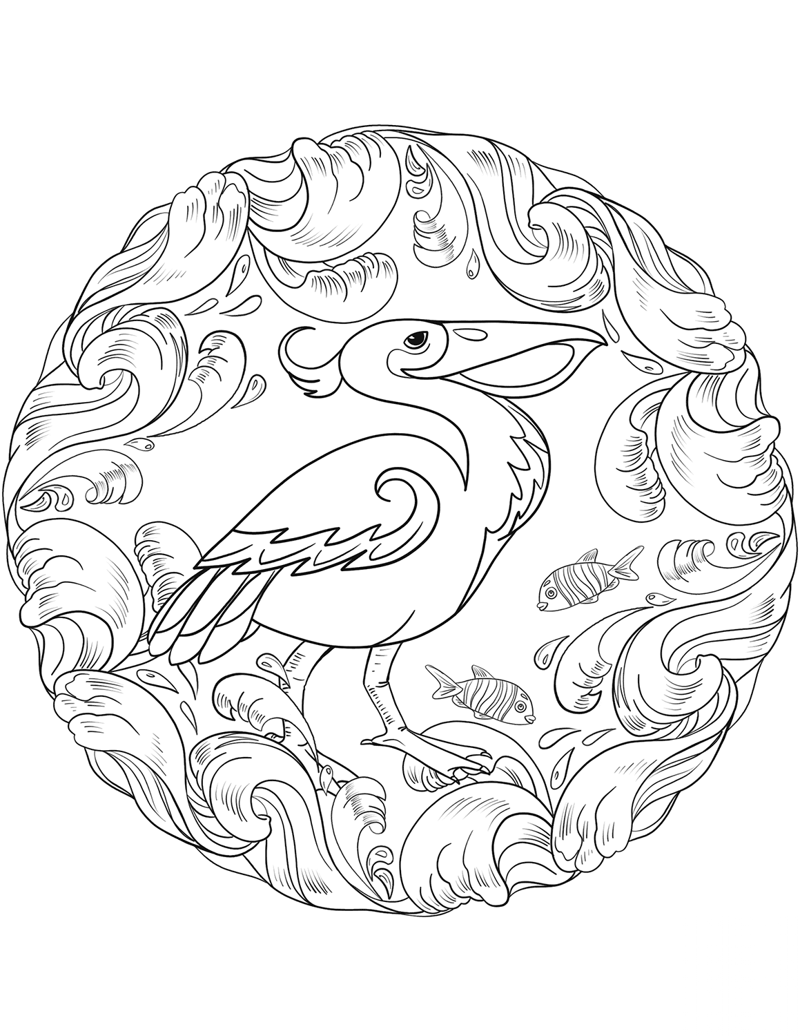 Pelican Mandala
