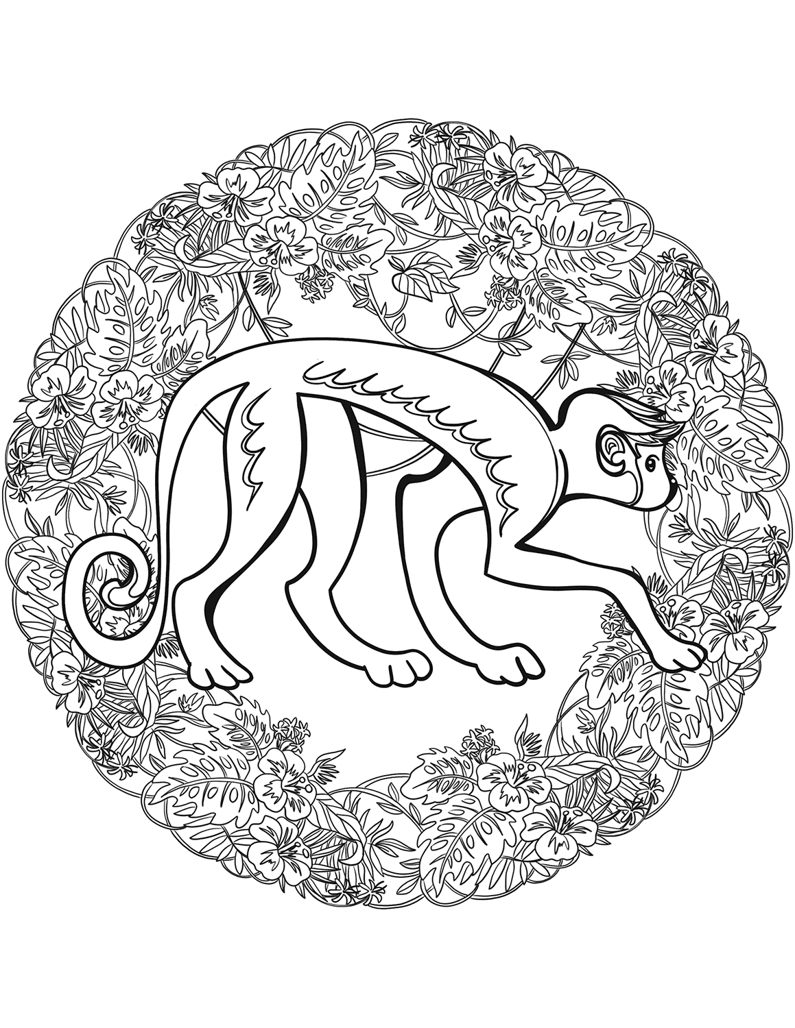 Macaque Mandala