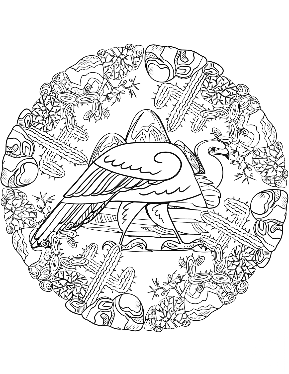 Vulture Mandala