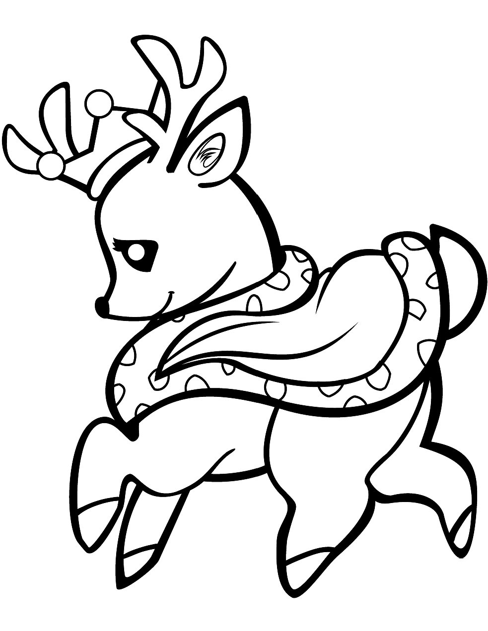 Baby Deer in a Crown