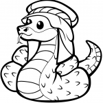 Cute Snake in Kufia