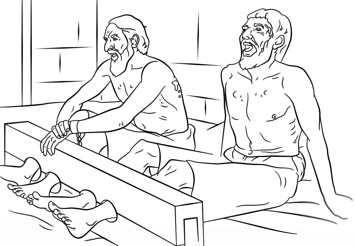 Paul and Silas Sing in Prison