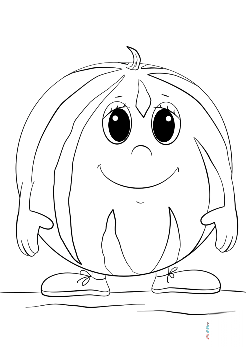 Cartoon Watermelon Character