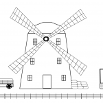 Windmill on a Farm