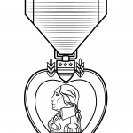 Medal Purpurowe Serce