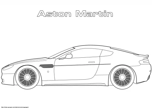 kolorowanka Aston Martin