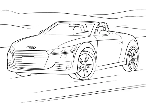 kolorowanka Audi