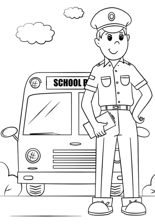 kolorowanka Autobus szkolny