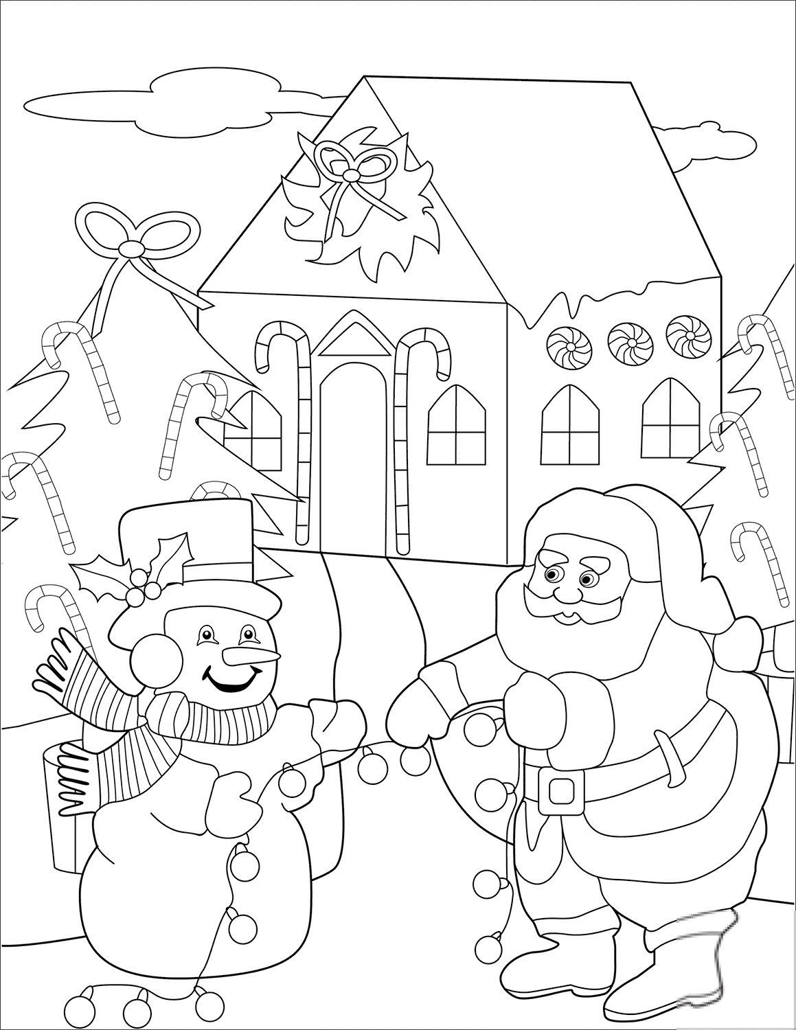 Snowman and Santa Preparing...