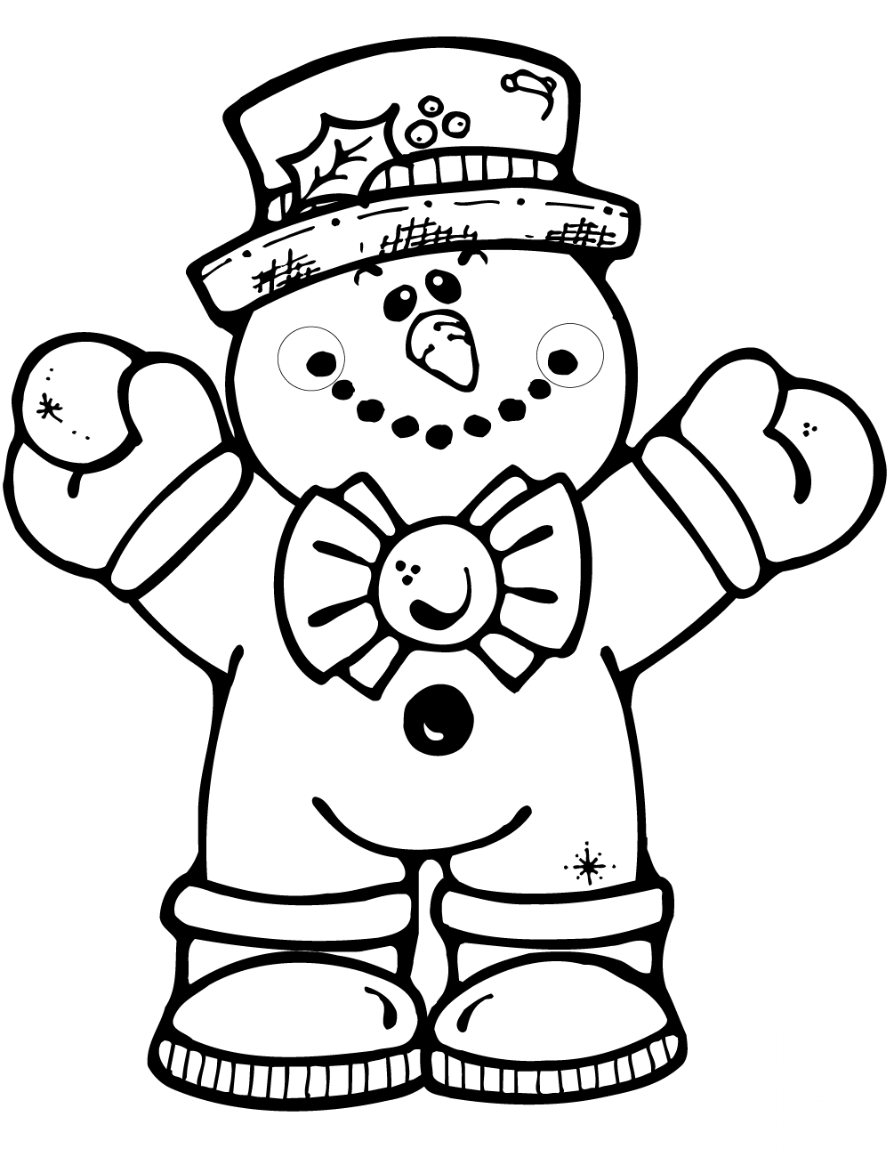 Hugging Snowman