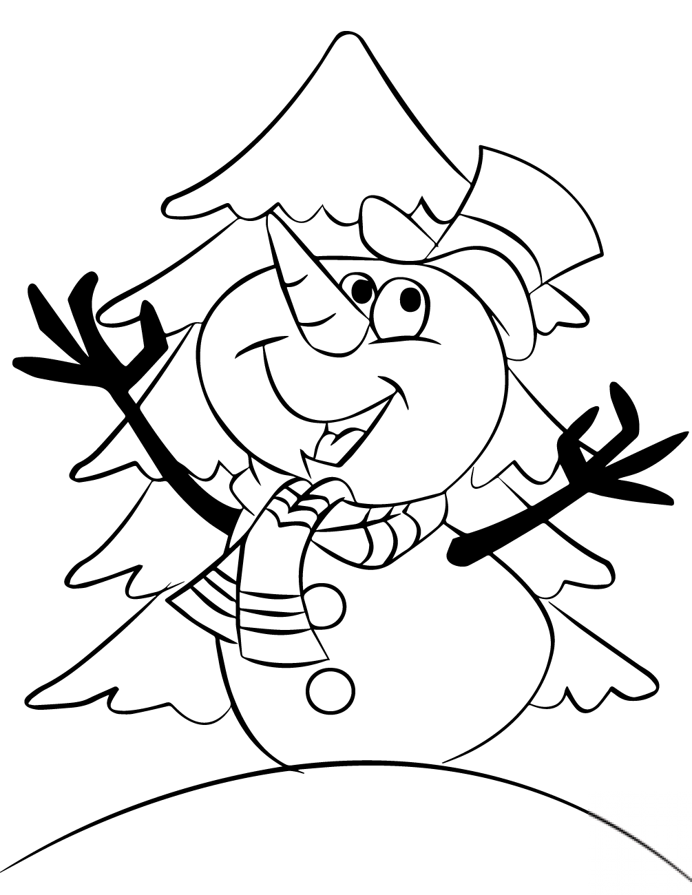 Cartoon Snowman