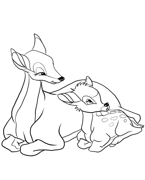 kolorowanka Bambi
