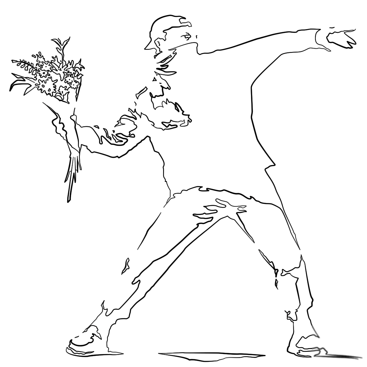 Flower Thrower by Banksy