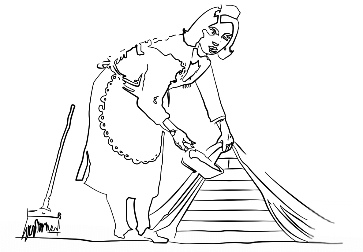 French Maid by Banksy