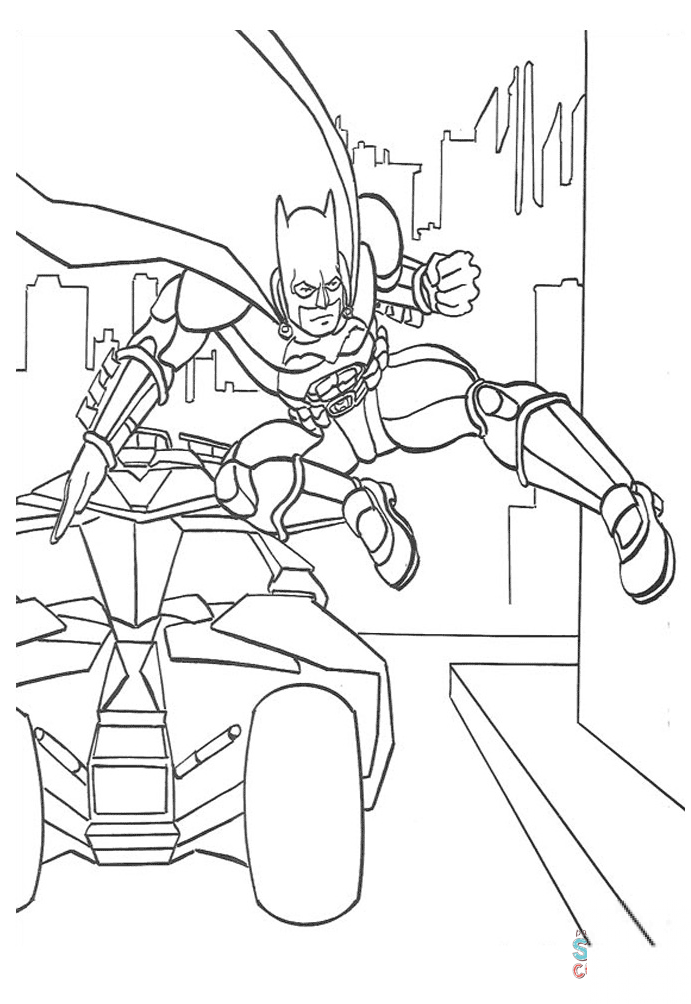Batman Jumps out of His Car