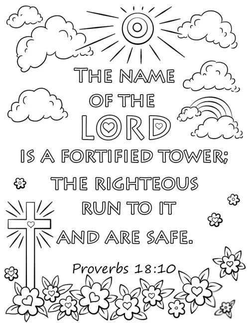kolorowanka Bible Verse