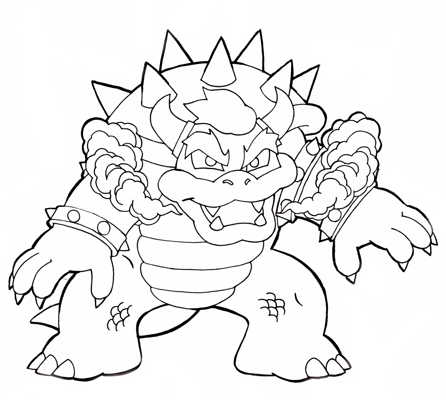 kolorowanka Bowser