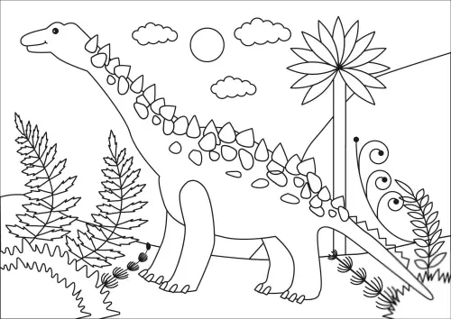 kolorowanka Brachiozaur