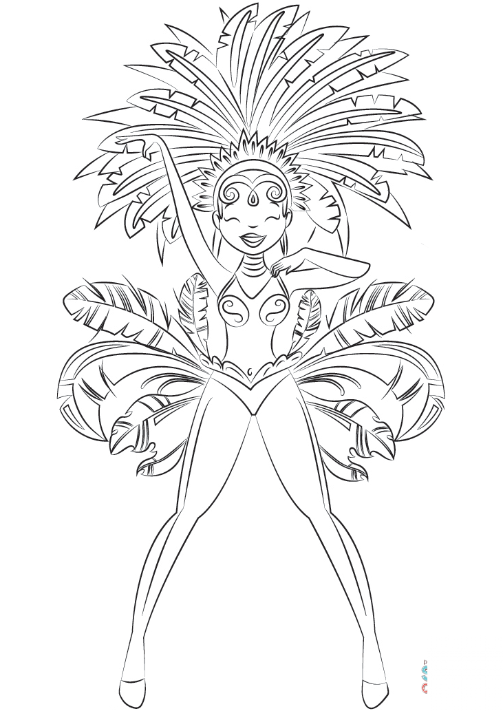Rio Carnival Samba Dancer