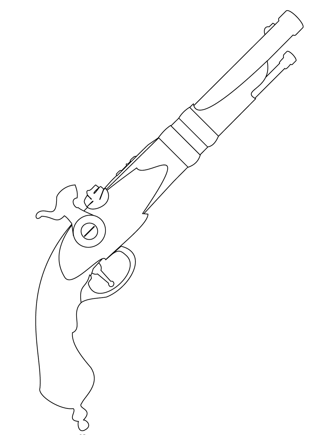 Starodawny pistolet