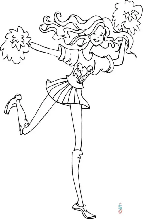 kolorowanka Cheerleading