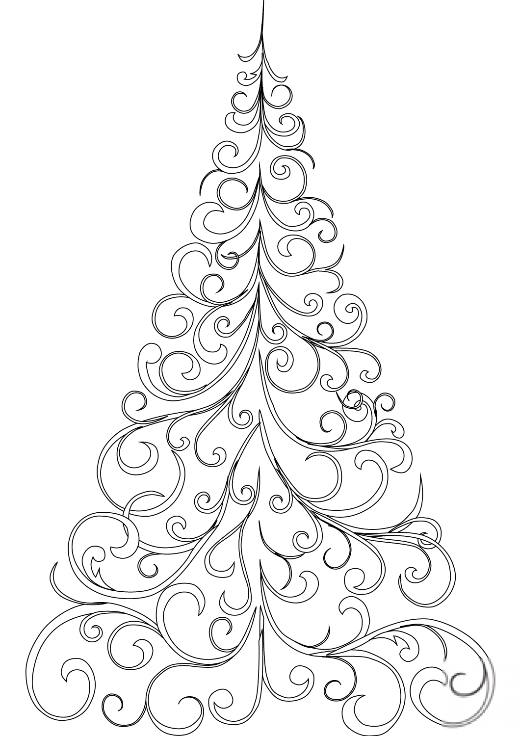 Swirly Christmas Tree