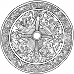 Christmas Mandala with Angels