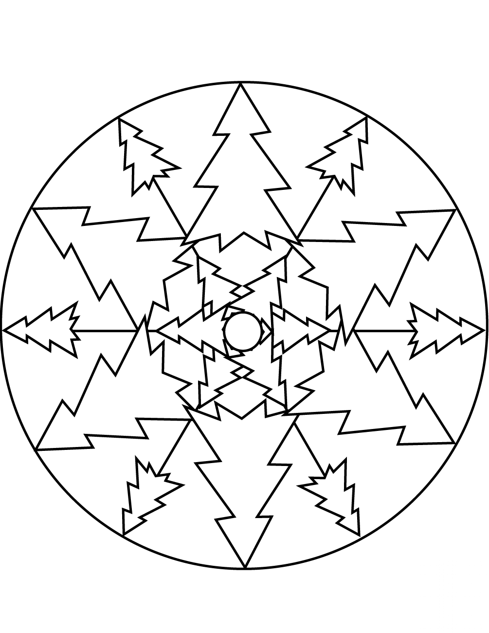 Christmas Tree Mandala