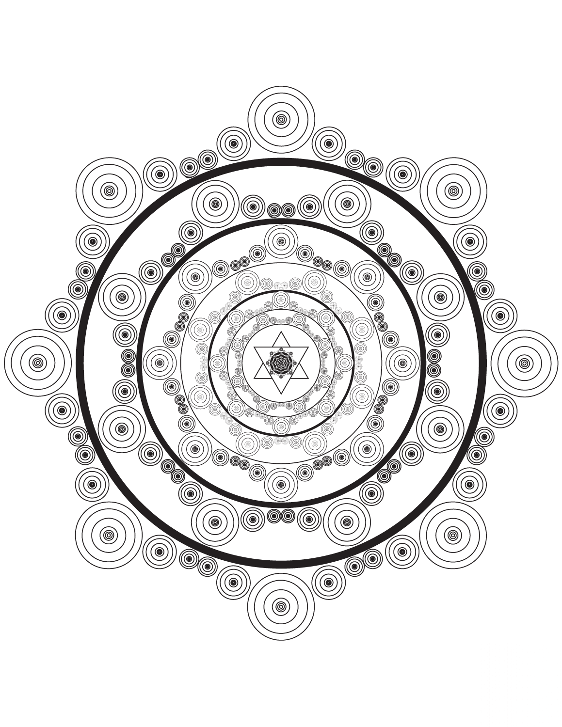 kolorowanka Circle Mandalas