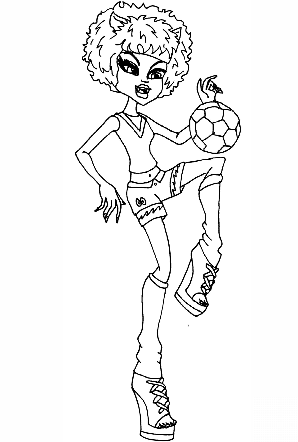 Clawdeen Playing with Ball