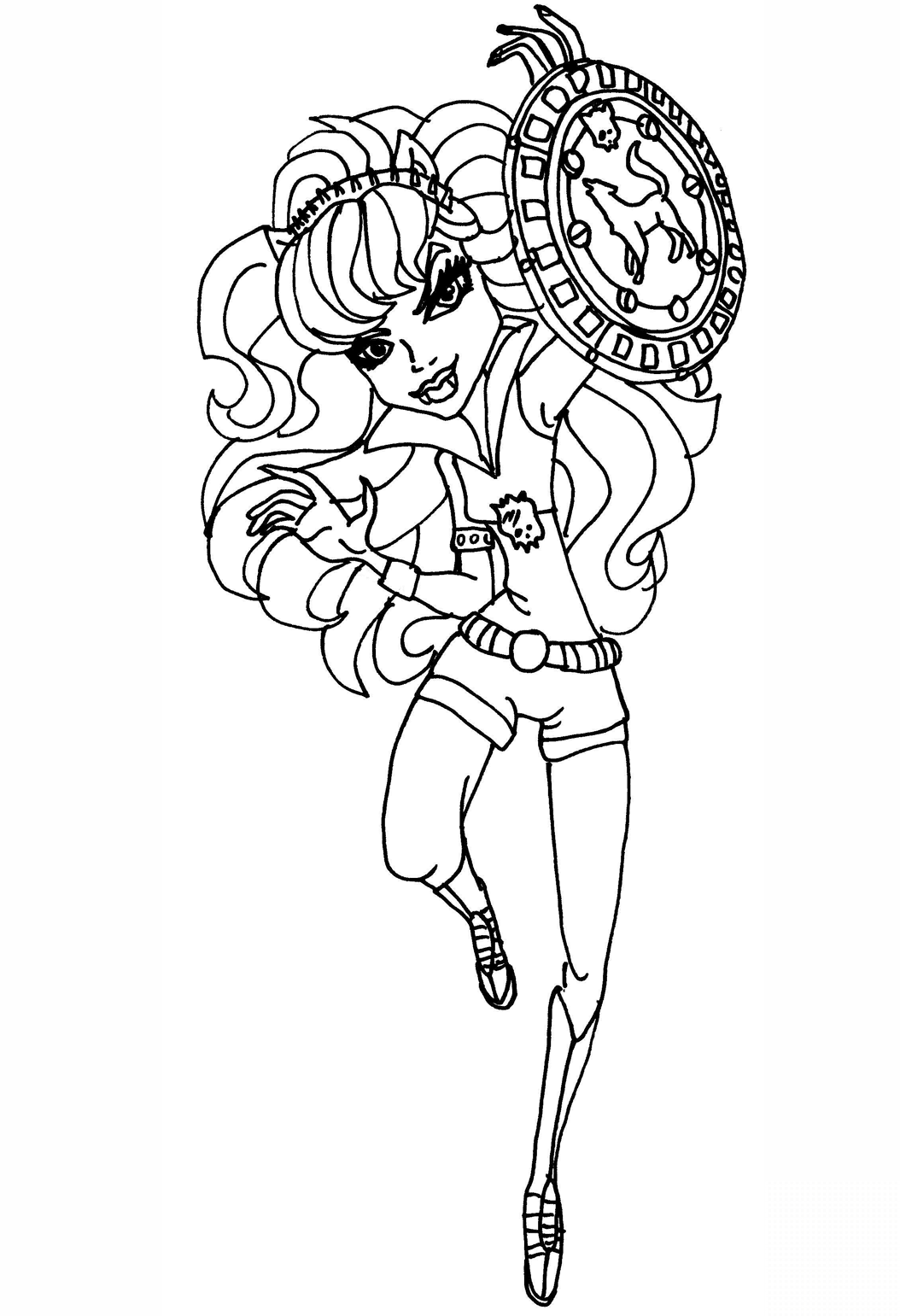 kolorowanka Clawdeen Wolf