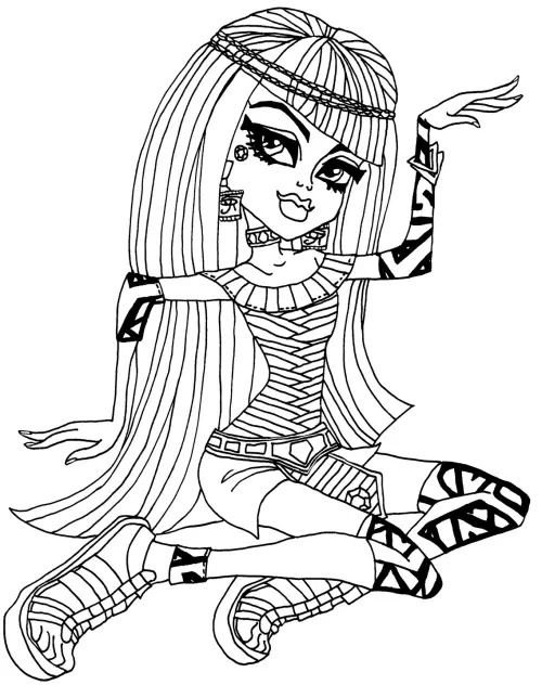 kolorowanka Cleo de Nile