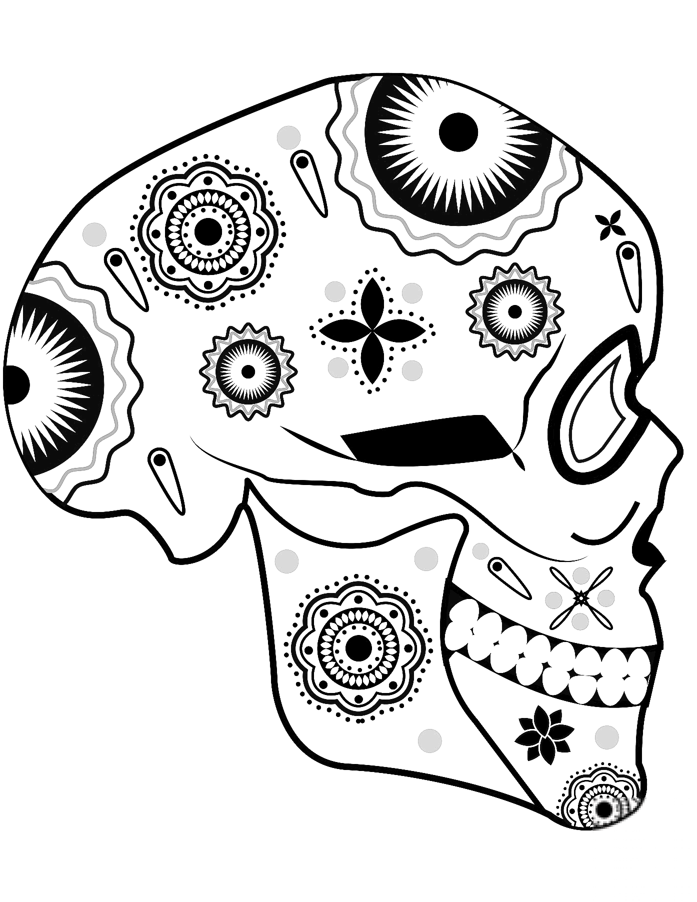 Sugar Skull Side View
