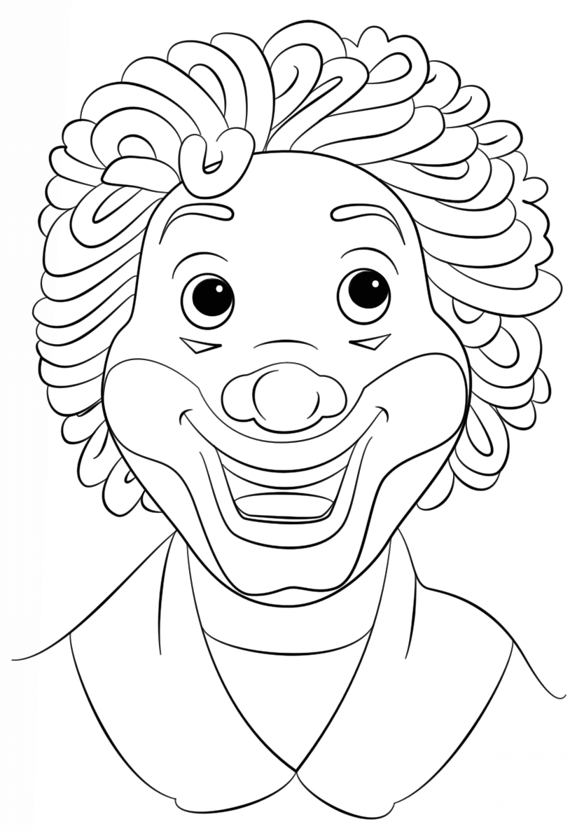 Twarz klowna