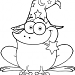 Żaba czarodziej z magiczną różdżką...