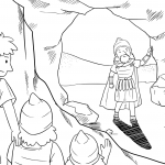 David and His Men Hide Far Back in...