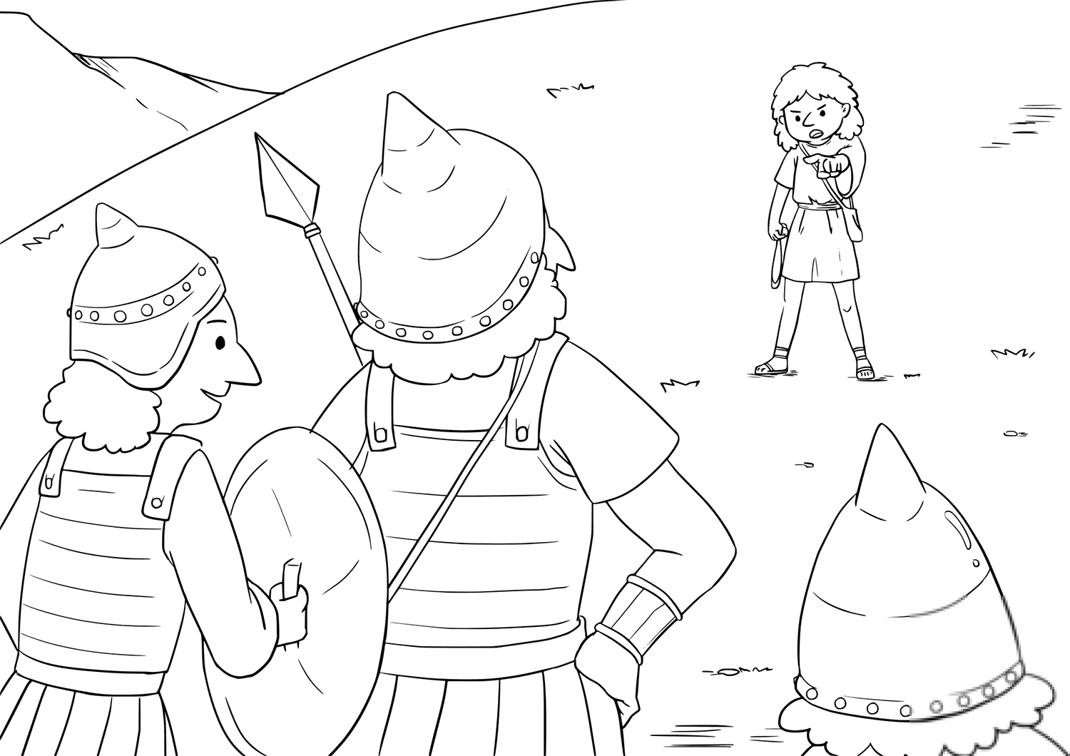 David Calls Goliath to Fight