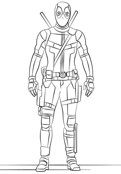 kolorowanka Deadpool